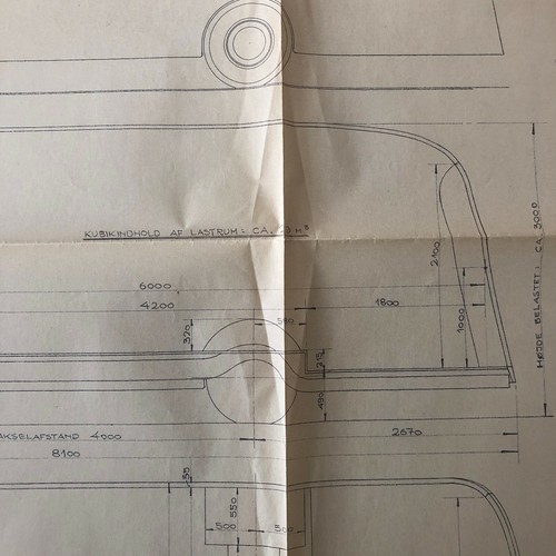 1936 Coachbuilder Bus Design Blueprint Rendering Blue Print Coach Truck - Picture 9 of 11