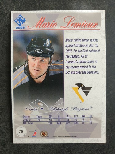 2001-02 Private Stock #78 Mario Lemieux - Bild 2 von 2