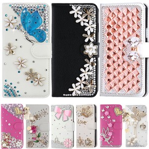 For-LG-K20-Plus-K20-V-Phone-Case-Bling-Diamond-Flip-Leather-Wallet-Stand-Case