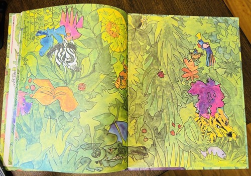 Vintage Children's Book THE MOUSE AND THE ELEPHANT Barbara K. Walker - Foto 8 di 9