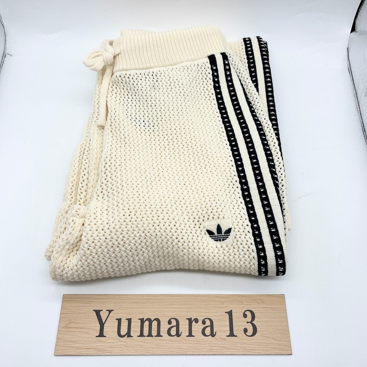 adidas WMNS Premium Crochet Track Pant Wonder White JD1080