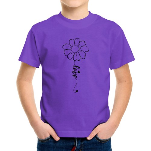 Cute Daisy Love Toddler Kids Youth T-Shirt Spring Tee Floral Flower Wildflower - Picture 7 of 15