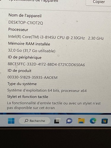 lenovo thinkpad L390 13 pouces 32Go Ram 1To ssd - Photo 5/6