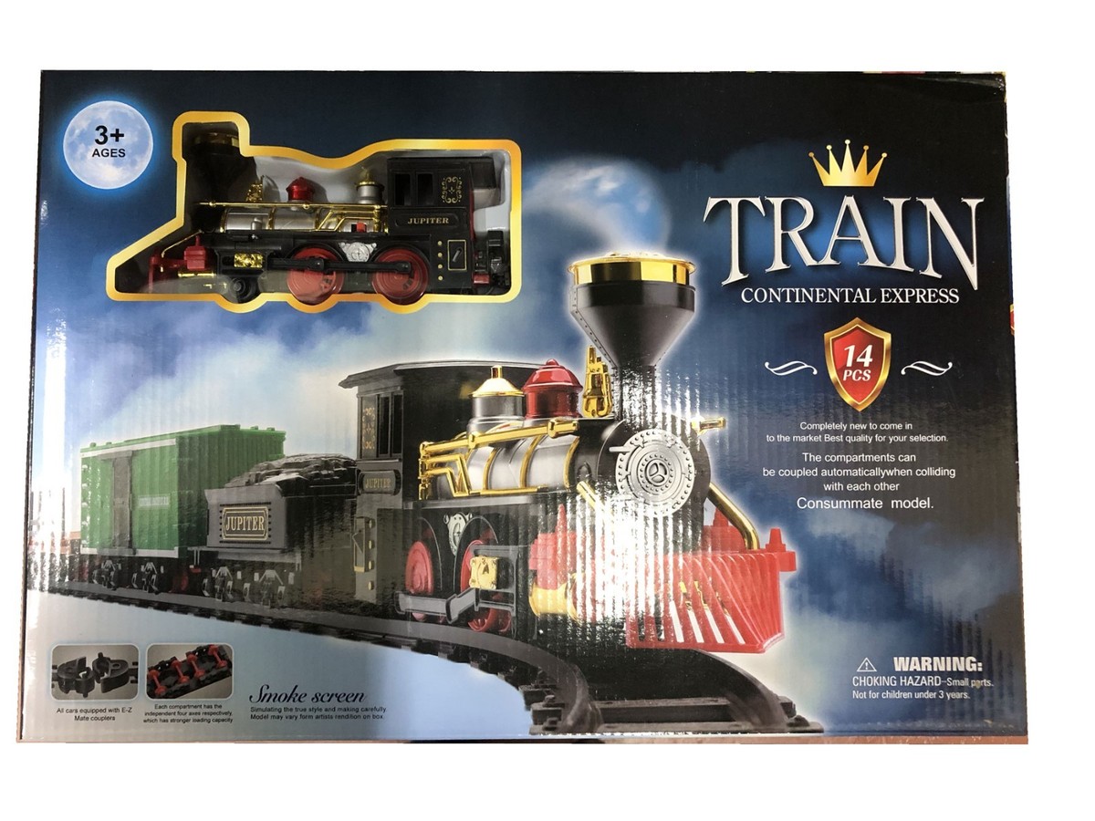 ナローゲージMINITRAINS BCH INTERNATIONAL 14セット 14pc Battery Operated Continental ExpressTrain Consummat Set Toy