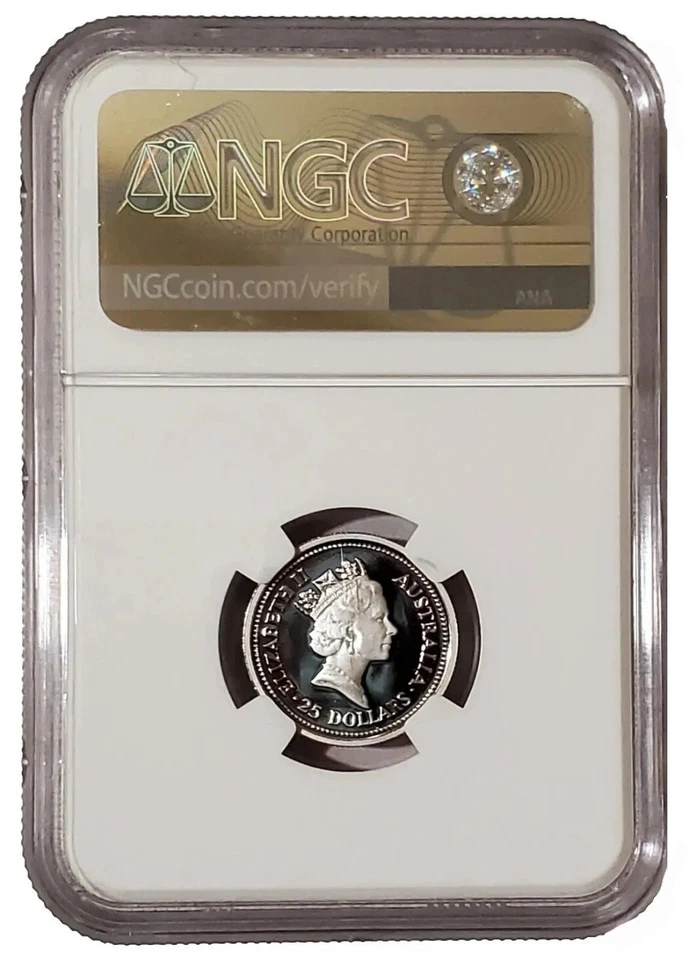1989-P 1/4 Oz PLATINUM $25 Australian KOALA NGC PF69DCAM Proof Coin. - Image 2 of 4