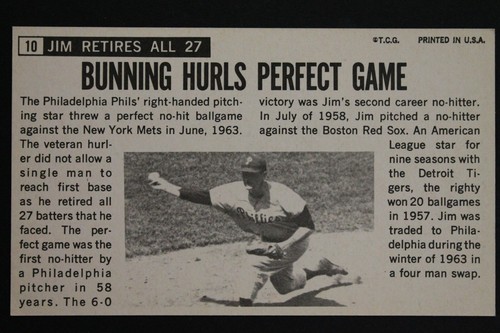 Jim Bunning (d.2017) HOF 1964 Topps Giant #10 Autographed Signed Jumbo Card  - Picture 2 of 4