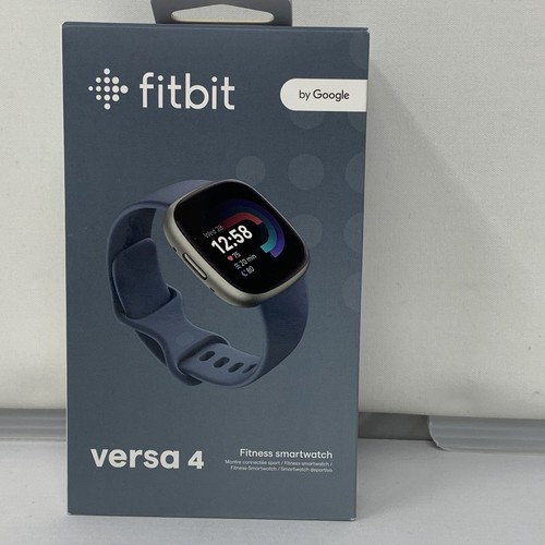 Fitbit Versa 4 Fitness & Activity Tracker Waterfall Blue BRAND NEW Ships Today - Picture 1 of 3