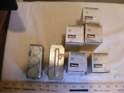 Parker Pilot Light Assembly Type PLT-1 Lot of 5 w/ Bonus Pieces