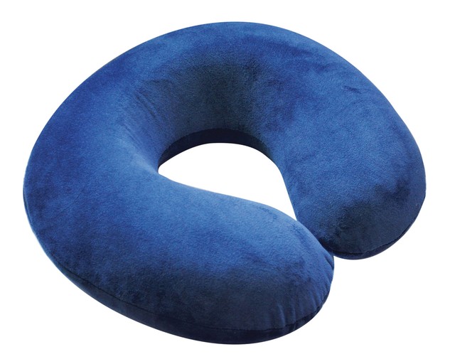 New Blue Soft Velour Memory Foam Comfort Neck Support Travel Cushion Pillow UN10903 New Blue Soft Velour Memory Foam Comfort Neck Support Travel Cushion Pillow UN10903