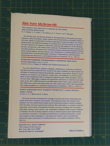 HEAT EXCHANGERS: THERMAL HYDRAULIC FUNDAMENTALS AND DESIGN By S. Kakac - Bild 13 von 13