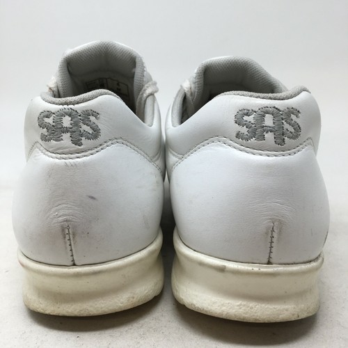 SAS Shoes Mens 4 Womens 5.5 Free Time Walking Sneakers D9369070 White Leather - Picture 6 of 12