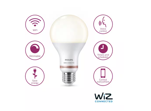 Philips Smart Wi-Fi LED Wiz Connected Light Bulbs Soft White Cool 14.5w A21 100W - Picture 4 of 9