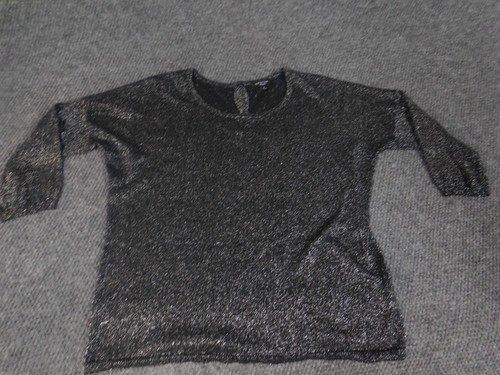 Spense Womens Blouse Medium Black stretch pullover - Picture 3 of 13