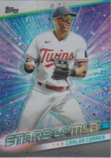 2024 Topps Series 2 Carlos Correa STARS OF MLB Insert Minnesota Twins SMLB-49