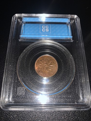 1969 Canada Elizabeth II 1C Penny Double Struck - Picture 4 of 4