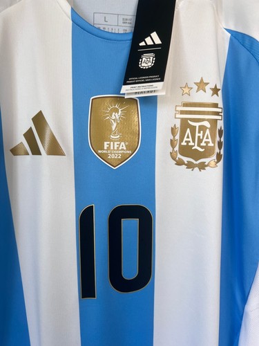 Messi Argentina Jersey 24 Home Authentic Soccer Shirt IP8388 Adidas Mens Size L - Picture 3 of 13