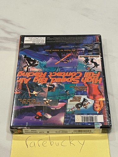 SSX (Playstation 2 PS2) NEW SEALED BLACK LABEL, Y-FOLD W/UPC, SUPER RARE EA! - Picture 2 of 6