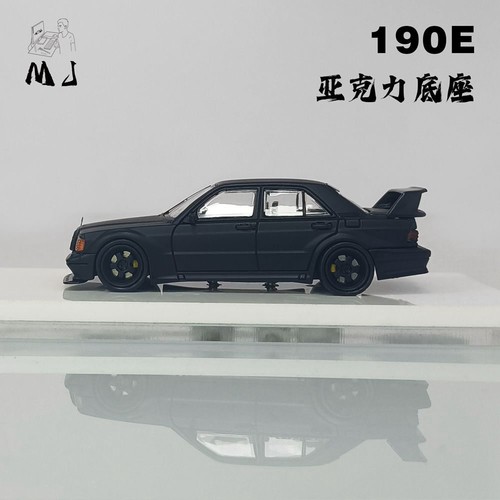 Fine Works 1:64 Mercedes Benz 190E Diecast Toys Car Model Gift Black Limited 499 - Picture 5 of 6