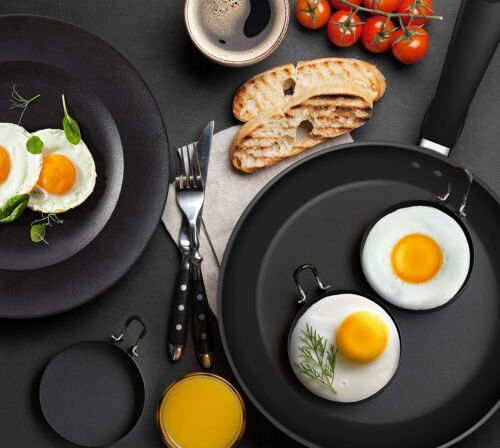 Eggs Rings, 4 Pack Stainless Steel Egg Cooking Rings, Pancake Mold for frying - Picture 5 of 5