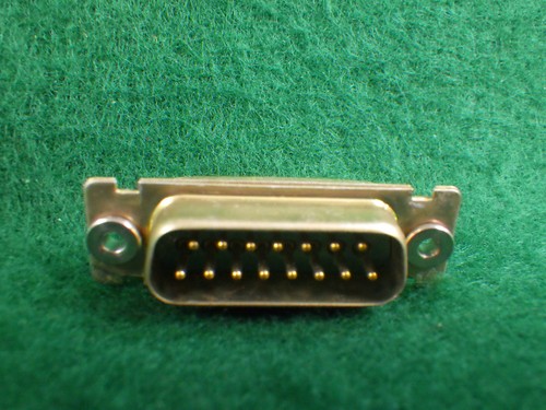 D-SUB 15 Pin male Solder Cup Panel Connector 1980s new old stock GAMF-15P - Picture 4 of 5