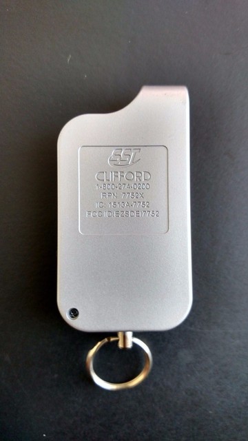 Clifford 7752X Remote Clifford 7752X Remote