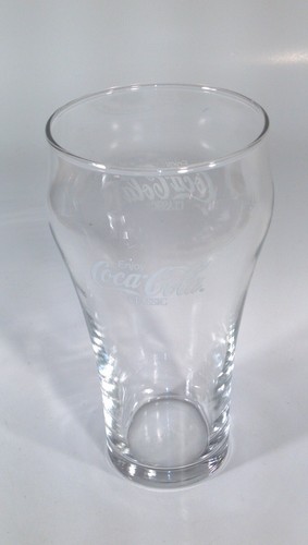 Campana de vidrio transparente clásico Libbey Enjoy Coca Cola acampanada de 6" de colección - Imagen 4 de 9