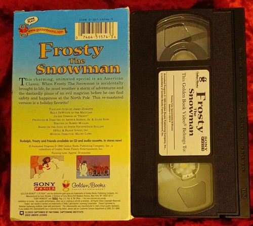"Frosty the Snowman" & "Rudolph (Golden Book VHS) Christmas Holiday Classics - Picture 3 of 5