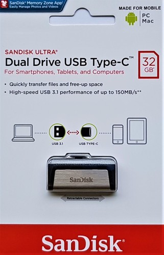 Sandisk Ultra 16GB 32GB 64GB 128GB 256GB Dual USB Drive USB 3.1 USB Typ-C 150MB - Bild 5 von 12
