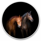 2 x Vinyl Stickers 30cm - Brown Horse Animal Farm Stallion Cool Gift #24592