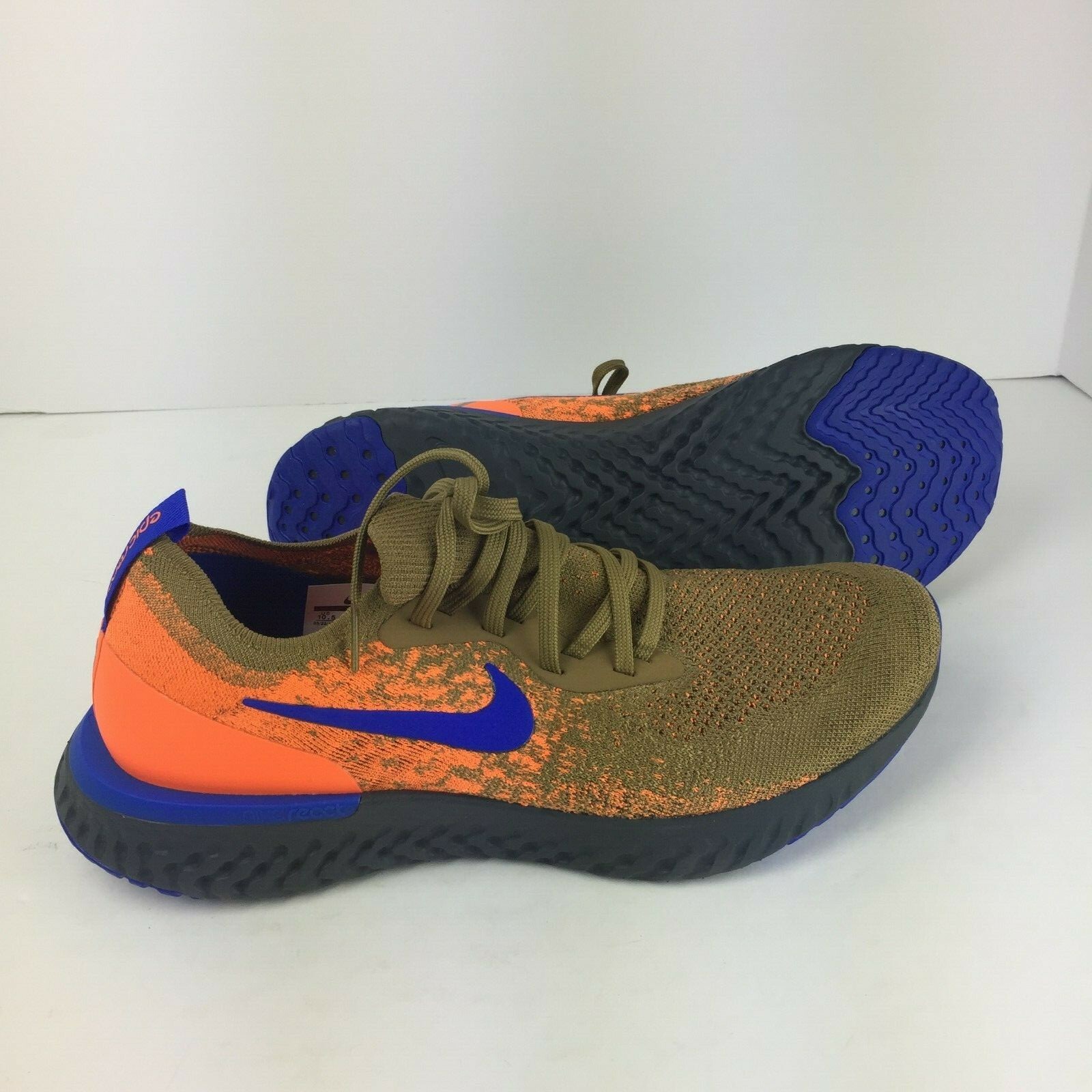 Nike Epic React Flyknit Flyknit Flyknit Size 10.5 golden Beige Racer bluee AV8068 200 New c98f61 Nike Epic React Flyknit Flyknit Flyknit Size 10.5 golden Beige Racer bluee AV8068 200 New c98f61