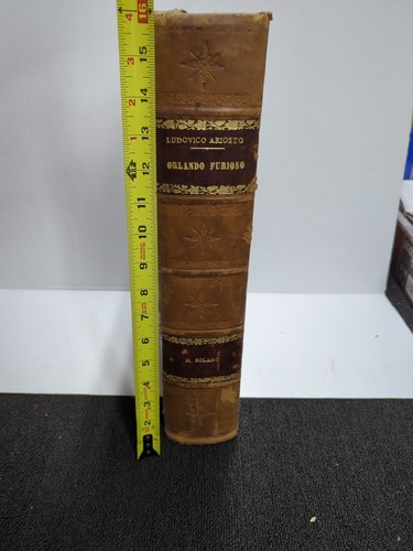 ORLANDO FURIOSO/LUDOVICO ARIOSTO 1885 FIRST SPANISH EDITION RARE! BC6TOP - Picture 3 of 24