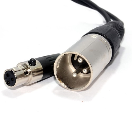 3 pines macho XLR enchufe a 3 zócalos hembra mini cable XLR - Imagen 2 de 4