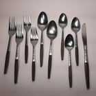 Vintage Stainless Flatware Japan INR2 Interpur MCM 11 Pieces fork spoon knife