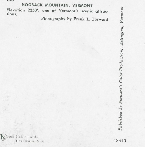 Vintage Postcard Hogback Mountain Vermont Vt Cars - Picture 4 of 4