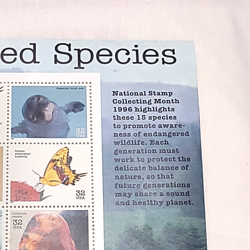 Endangered Species US Stamps 3105 issued October 1996 Never Hinged Colorful - Picture 5 of 7