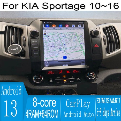 10,4 pouces voiture de navigation Android GPS stéréo style Tesla pour Kia Sportage 2010~2016 - Photo 1 sur 9