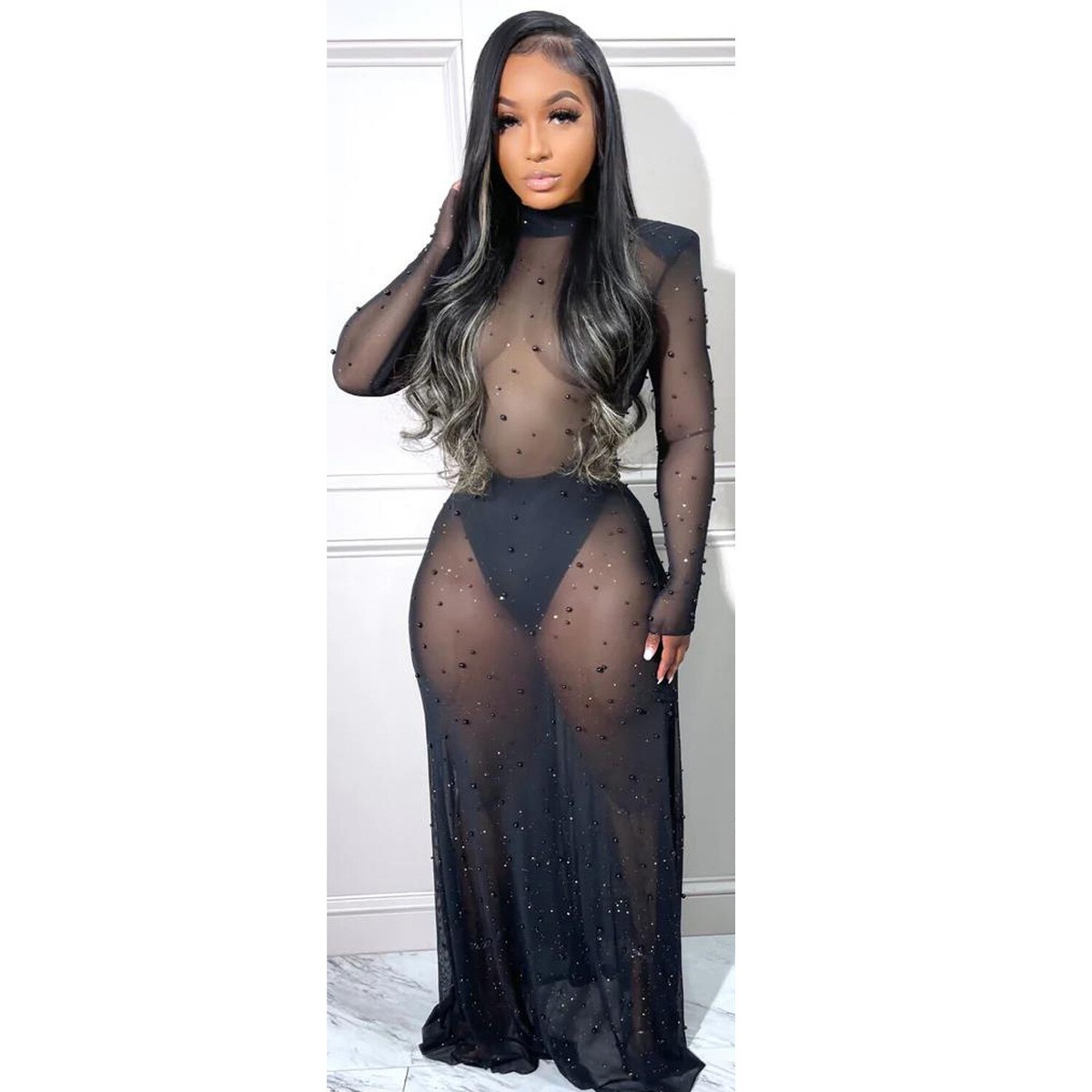 See through long clearance dresses