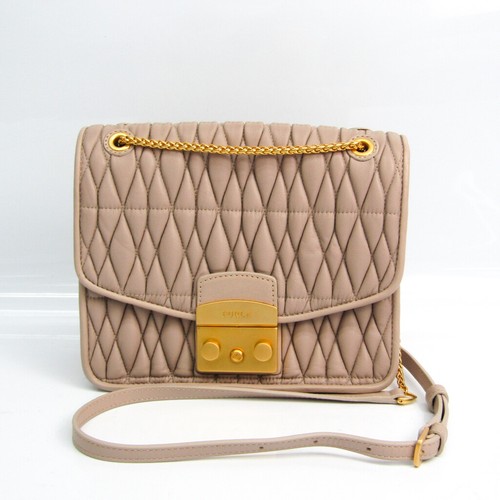 Furla metrópolis S Th cometa 998448 Mujer Cuero Bolso de Hombro Color Beige  BF523664 | eBay