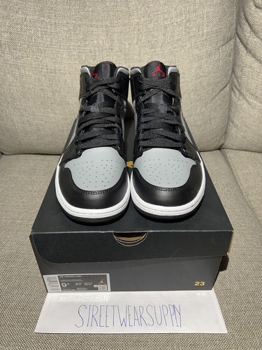 NEW Nike Air Jordan 1 Mid Shadow Red- Sizes 11 & 11.5 554724-096 !Same-Day Ship! - Picture 3 of 5