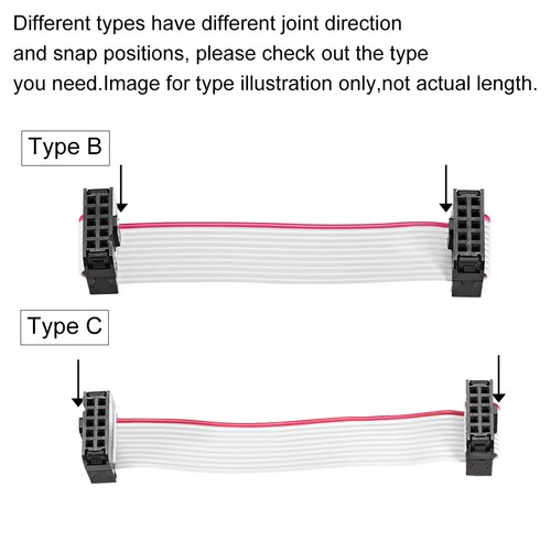 1pcs ruban gris Câble broches 14 IDC fil souple plat 66cm 2.54mm - Imagen 5 de 5