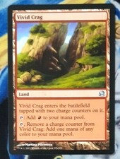 Vivid Crag MTG Modern Masters Uncommon Land Slightly Played Condition x1