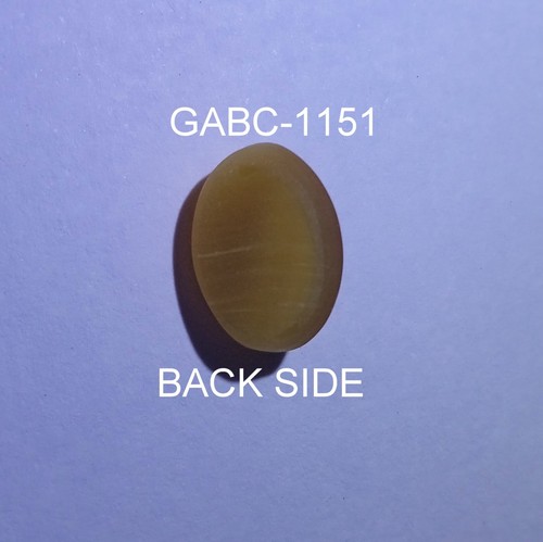 3.2 Carat 11x8.1x5.3 MM Natural Yellow Color Top Cat's Eye Quartz Oval Cabochon, - Picture 7 of 24