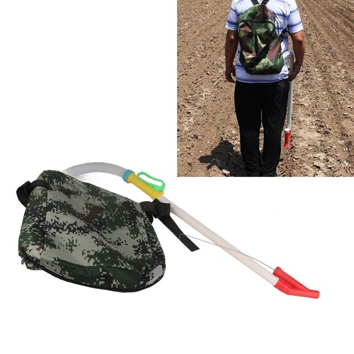 Beans Planter Flexible Handle Manual Fertilizer Spreader with Bag