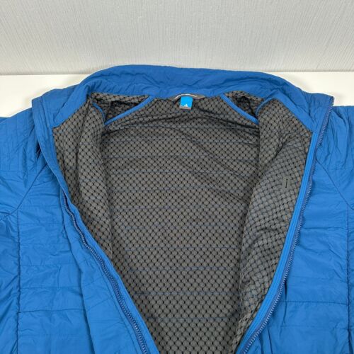 Eddie Bauer First Ascent Quilted Jacket Mens Large Blue Full Zip Windbreaker - Picture 10 of 12