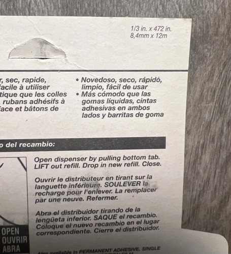 Liquid Paper DryLine Temporary Adhesive Refill Gillette Vintage 1993 See Details - Picture 9 of 11