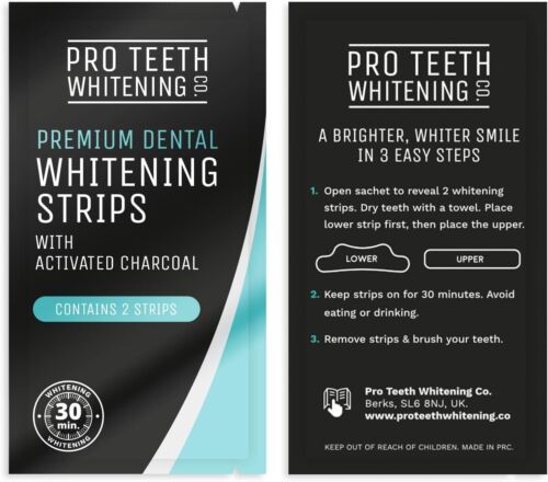 1 PACKS 14 x PAIRS of Pro Teeth Whitening Co Premium Whitening Strips BB 04/24 - Picture 3 of 5