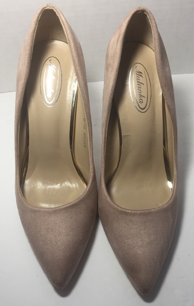 Pale gold court shoes discount