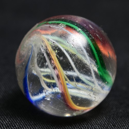 Latticino German Handmade Antique Marble Classic Signature Thread 18.7mm 23/32'' - Picture 10 of 14