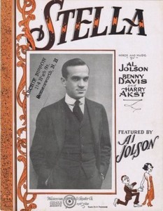 stella al jolson 1923 vintage sheet music al jolson sheet music vintage sheet music ebay