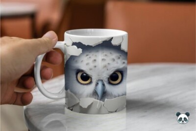 3D-Baby Eule Tasse Kaffeetasse